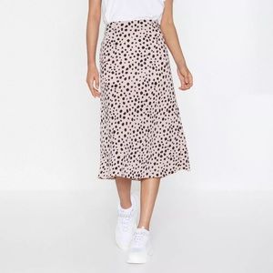 Nasty Gal - Get The Upper Hound Dalmatian Midi Skirt - us 10